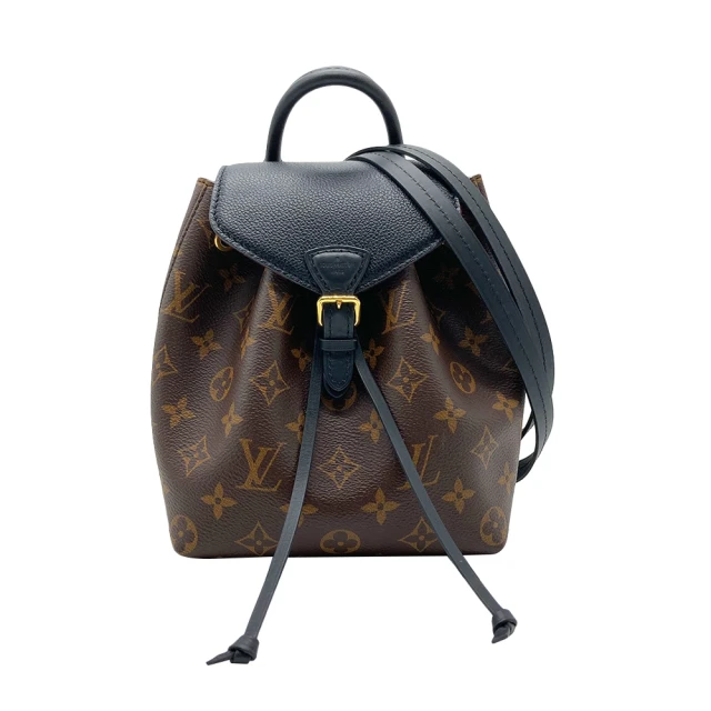【Louis Vuitton 路易威登】Montsouris BB 帆布後背包(M45516-黑)
