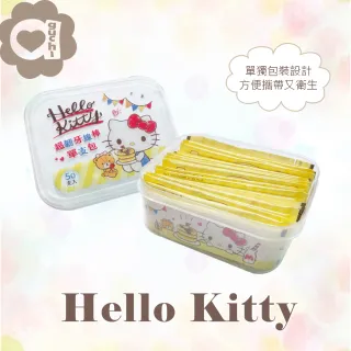 【SANRIO 三麗鷗】Hello Kitty 凱蒂貓超韌牙線棒單支包 50支X12盒 外盒可當密封收納盒亦適用於微波爐(盒裝)