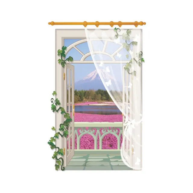 Kiret 長款開窗造型壁貼假窗無窗戶化解風水開運牆貼遠景櫻花富士山 90x60長型 壁貼牆貼 Momo購物網 Kiret 長款開窗造型壁貼假窗無窗戶化解風水開運牆貼遠景櫻花富士山 90x60長型 壁貼牆貼 Momo購物網