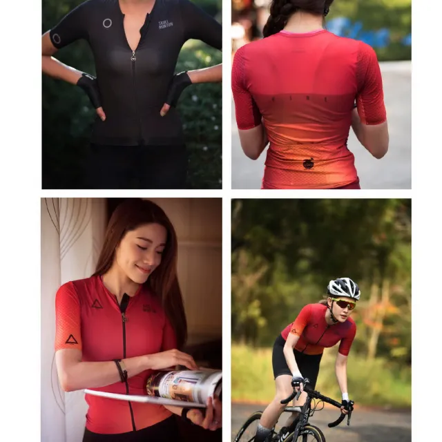 Monton Earth綠色女款短上衣 女性自行車服 短袖車衣 單車服 自行車衣 Momo購物網
