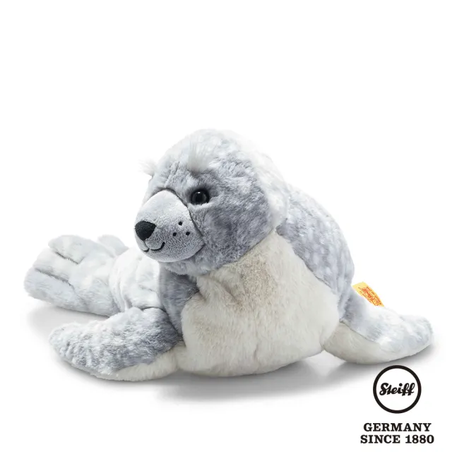 Steiff Aila Seal 海豹 動物王國 黃標 Momo購物網