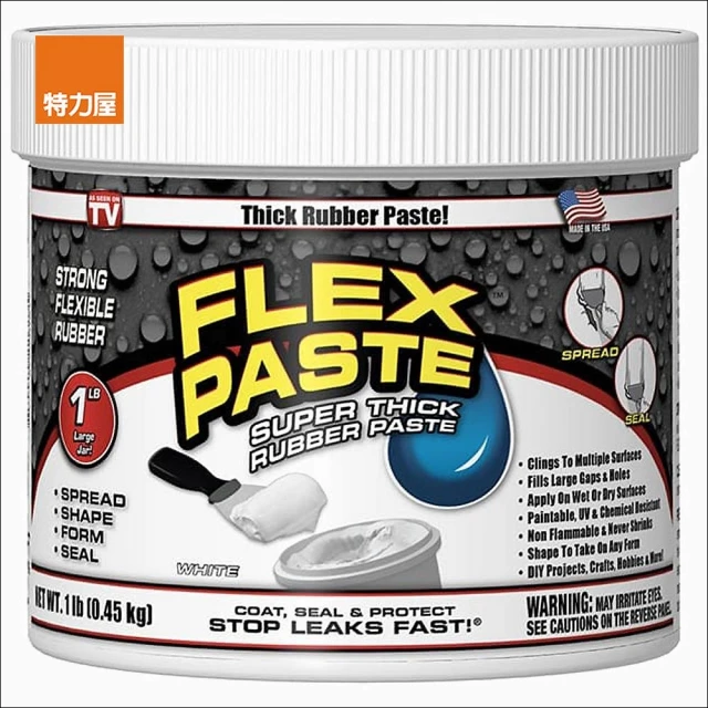 特力屋【特力屋】Flex Paste 飛速防水補洞橡膠膏 白色 1lb/0.45kg