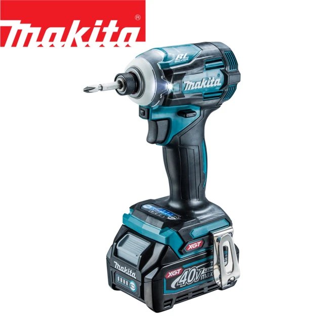 【MAKITA 牧田】40V鋰電無刷衝擊起子機-藍色(TD001GD203)