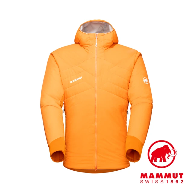 【Mammut 長毛象】Rime Light IN Flex Hooded JKT 輕量機能化纖連帽外套 深輻射黃/切達 男款 #1013-02150