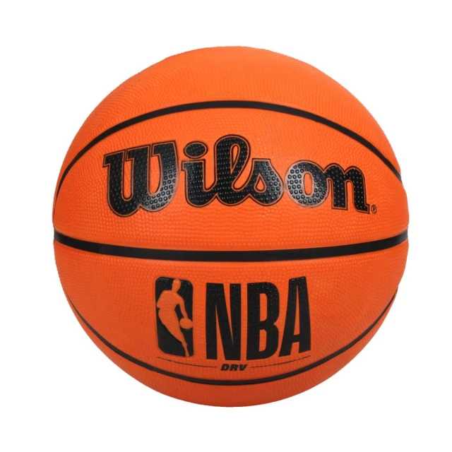 【WILSON】NBA DRV系列橡膠籃球#6-訓練 室外 戶外 6號球 威爾森 橘黑(WTB9300XB06)