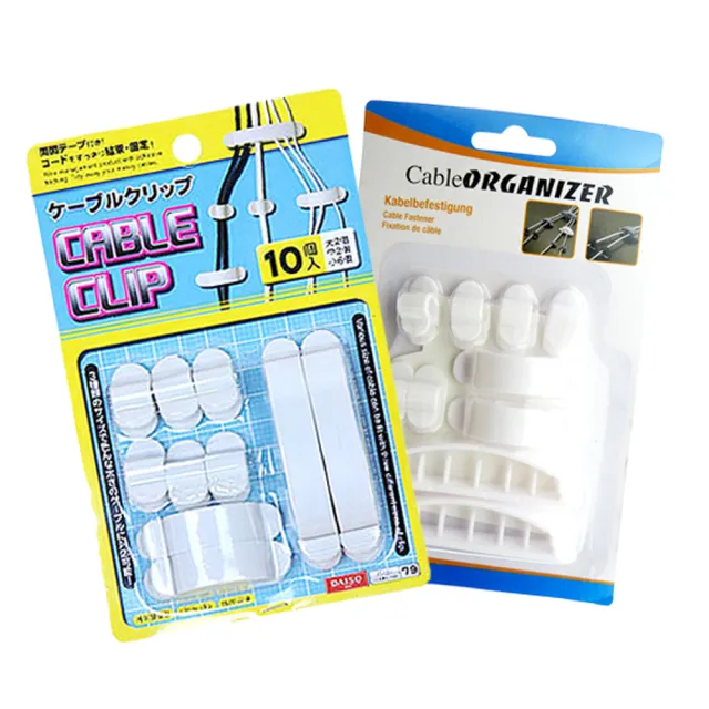 Kiret 集線器電線收納固定器 10入 固定夾電線收納整理萬能桌面固線夾多功能線夾排線夾 Momo購物網