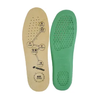 【LOTTO】磁石真皮乳膠鞋墊(褐色-LT7CMI0160)