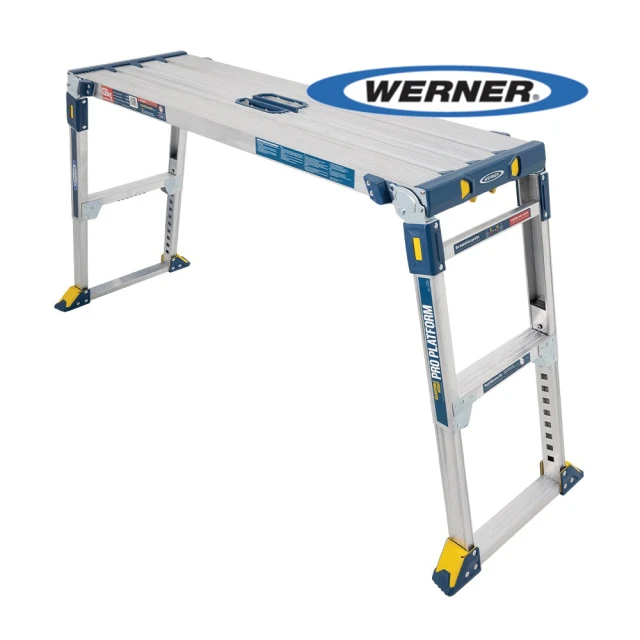 【WERNER】美國Werner穩耐安全鋁梯-AP-2030MP3多功能伸縮工作平台梯 洗車台