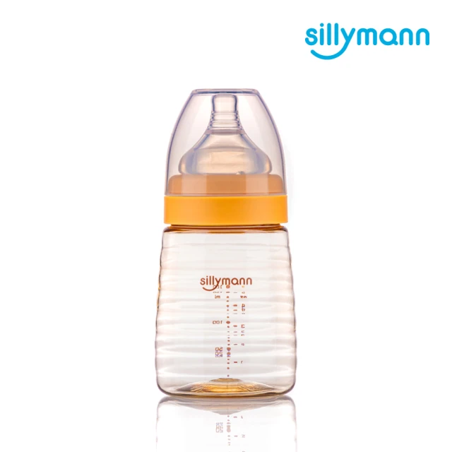 【sillymann】寬口徑母乳實感PPSU輕巧設計款蜂蜜奶瓶(160ml)