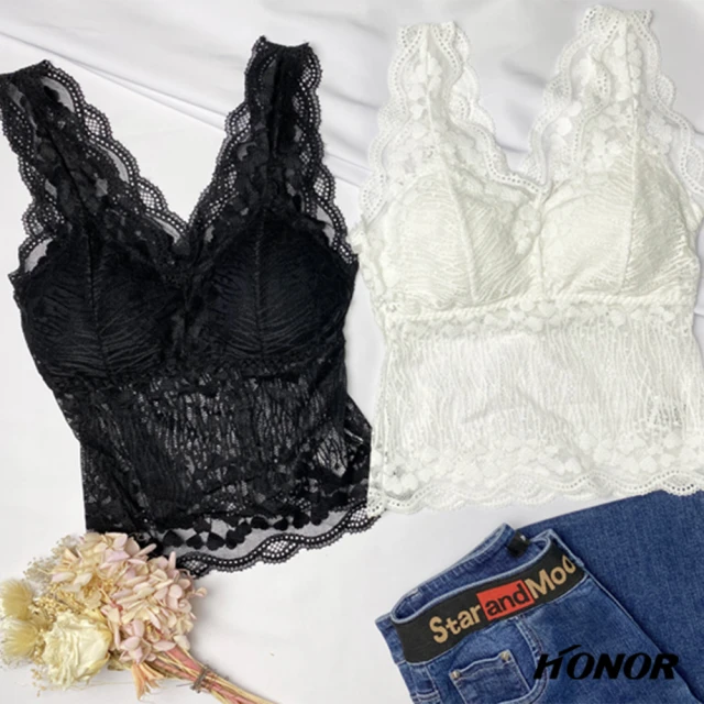 HONOR 山形屋【HONOR 山形屋】挺胸親膚蕾絲背心