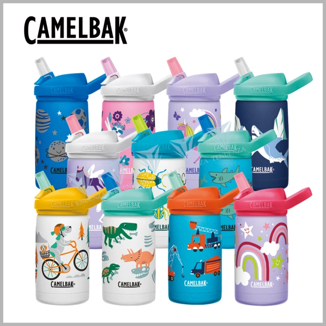 【CAMELBAK】350ml eddy+ kids兒童吸管不鏽鋼保溫/保冰瓶(全新霧面瓶身/限量上市)