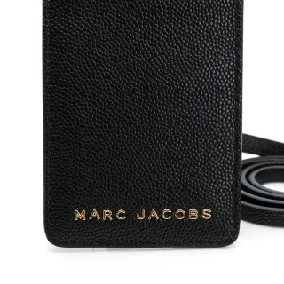 【MARC JACOBS 馬克賈伯】金屬LOGO可拆掛式證件套/卡夾（黑）