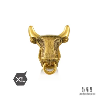 【點睛品】999純金 Charme XL 個性金牛 黃金串珠