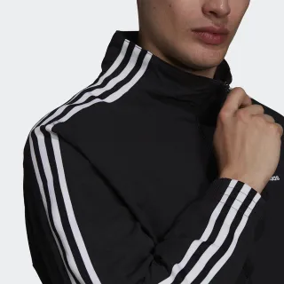 【adidas 愛迪達】外套 男款 運動外套 夾克 三葉草 國際尺寸 黑 H41391