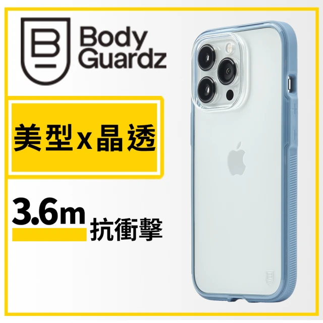 【BodyGuardz】iPhone 13 Pro 6.1吋 Rivet 鈷石抗菌防摔殼(灰藍色)