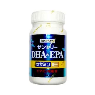 【Suntory 三得利】魚油DHA&EPA+芝麻明E 120顆/瓶(添加維生素D)