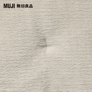 【MUJI 無印良品】暖纖毛厚質毛毯墊/D/米灰
