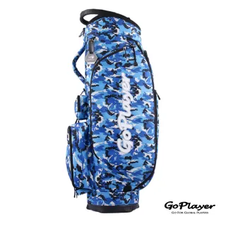 【GoPlayer】時尚布桿袋-藍迷彩(輕量球袋 高爾夫球桿袋)