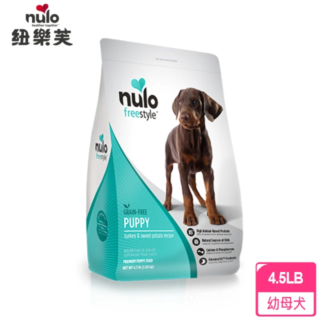 【NULO 紐樂芙】無穀高肉量幼母犬-低敏火雞+DHA/4.5LB