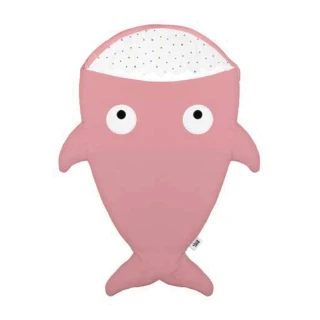 【BabyBites 鯊魚咬一口】西班牙設計-純棉嬰幼兒多功能睡袋-莓果牛奶(輕量版)