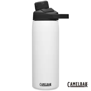 【CAMELBAK】600ml Chute Mag不鏽鋼戶外運動保冰/保溫瓶-經典白(保溫瓶/保溫水壺/磁吸嘴蓋)