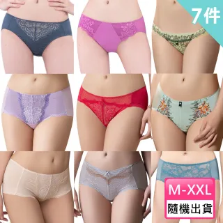 【Swear 思薇爾】尻俏臀美型蕾絲M-XXL小褲7件組(隨機出貨)