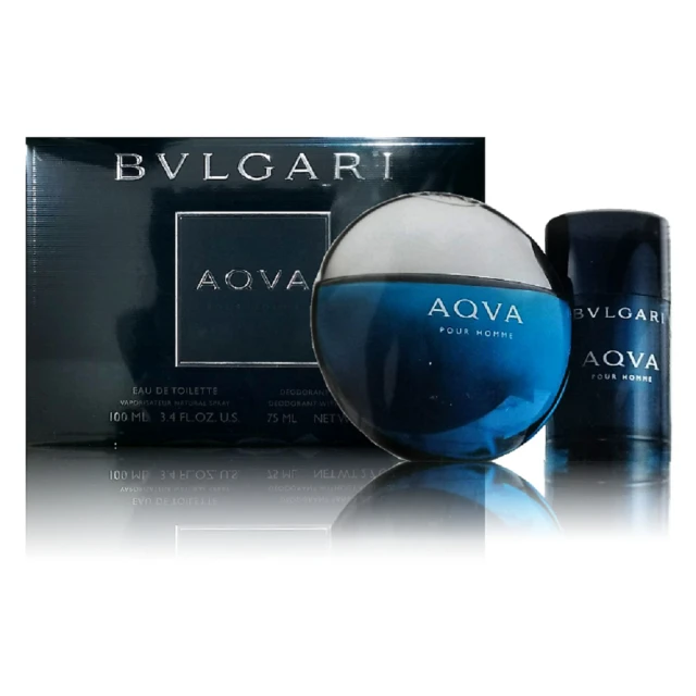 【BVLGARI 寶格麗】Bvlgari Aqva 水能量男性淡香水 100ml 禮盒(真品平行輸入)