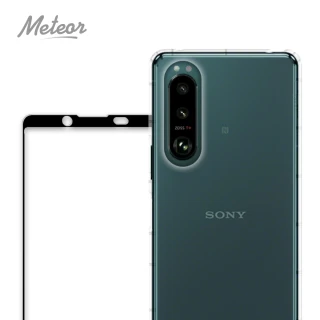 【Meteor】SONY Xperia 5 III 手機保護超值2件組-活動品(透明空壓殼+鋼化膜)