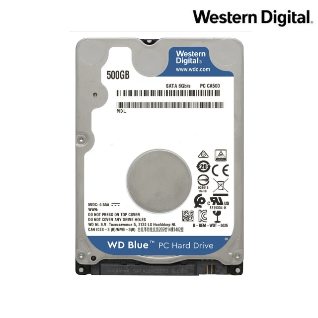 【WD 威騰】WD5000LPZX 藍標 500GB 7mm 2.5吋硬碟