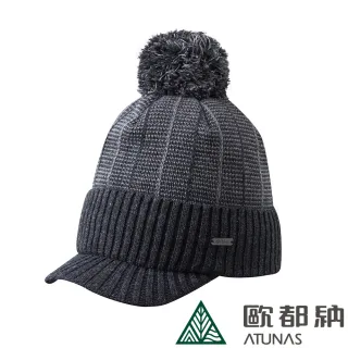 【ATUNAS 歐都納】SOLAR-FLEECE羊毛保暖帽(A1AH2105N黑/內刷毛/毛帽/抗風透氣/戶外休閒)