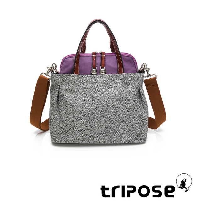 tripose【tripose】漫遊系列岩紋三用子母包-小(夢幻紫)
