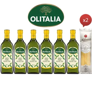 【Olitalia 奧利塔】超值純橄欖油禮盒組(1000mlx6瓶)