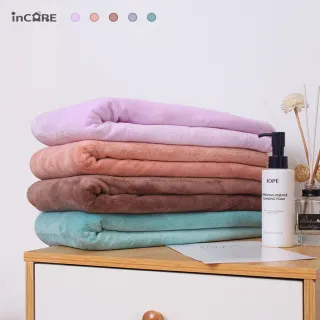 【Incare】超細纖維瞬間吸水刺繡浴巾(3入組/100x40CM)