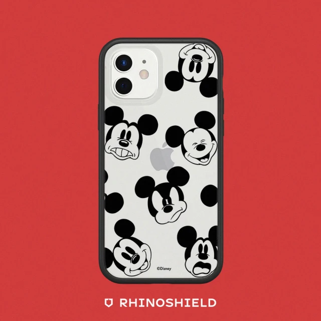 【RhinoShield 犀牛盾】iPhone X/Xs/XR/Xs Max系列 Mod NX邊框背蓋手機殼/米奇系列-米奇的有趣表情(迪士尼)