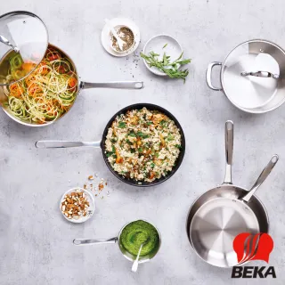 【BEKA貝卡】Victoria維多莉亞不鏽鋼單柄平底鍋20cm(BVT-F20-SBK)