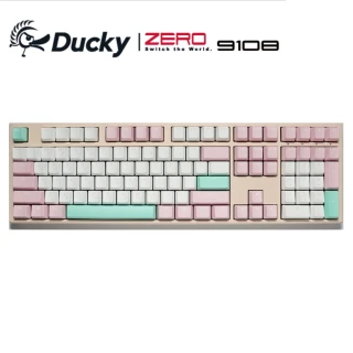 【Ducky】Zero 9108芝芝桃桃 機械式電競鍵盤(非背光/PBT二色成形/青軸/100%)