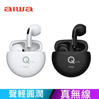 【aiwa 日本愛華】無線藍牙立體聲耳機 AT-X80Q 黑 / 白(藍芽耳機 耳機 無線 立體聲)