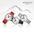 【MONDAINE 瑞士國鐵】evo2 Automatic時光走廊自動機械錶(35mm米蘭鋼帶35610SM)