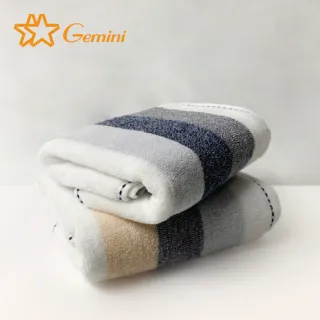 【Gemini 雙星】簡約橫緞混紗系列浴巾
