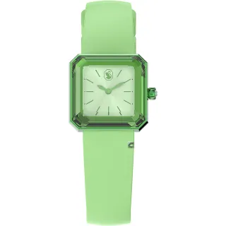 【SWAROVSKI 施華洛世奇】Lucent風格時尚腕錶(5624379-綠)