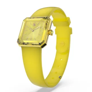 【SWAROVSKI 施華洛世奇】Lucent風格時尚腕錶(5624382-黃)