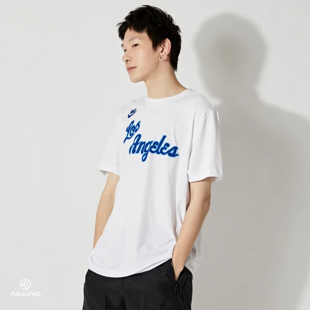 【NIKE 耐吉】AS LAL M DRY TEE ES HWC LGO 男款 白色 湖人隊 籃球 運動 短袖 CT9926-100