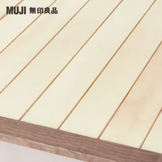 【MUJI 無印良品】胡桃木組合床台/平板式/雙人(木製腳/12cm/大型家具配送)