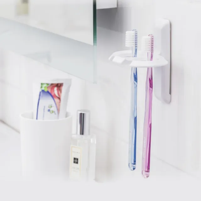 【3M】無痕防水收納-浴室牙刷架