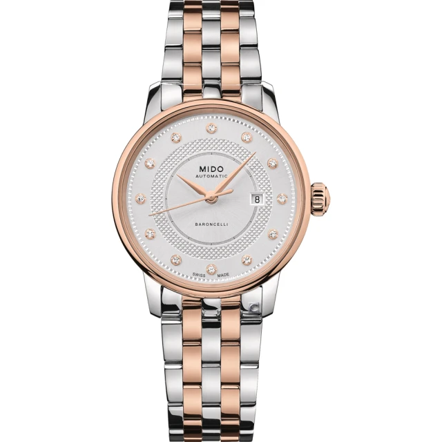 【MIDO 美度】BARONCELLI SIGNATURE 典雅機械腕錶(M0372072203601)