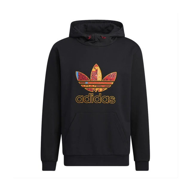 adidas 愛迪達【adidas 愛迪達】連帽T恤 長袖 農曆新年 CNY LOGO HOODY 男 - HD0319