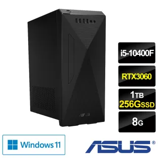 【ASUS 華碩】H-S500MC i5-10400F 六核電腦(i5-10400F/8G/1T HDD+256GB SSD/RTX3060 12G/W11)