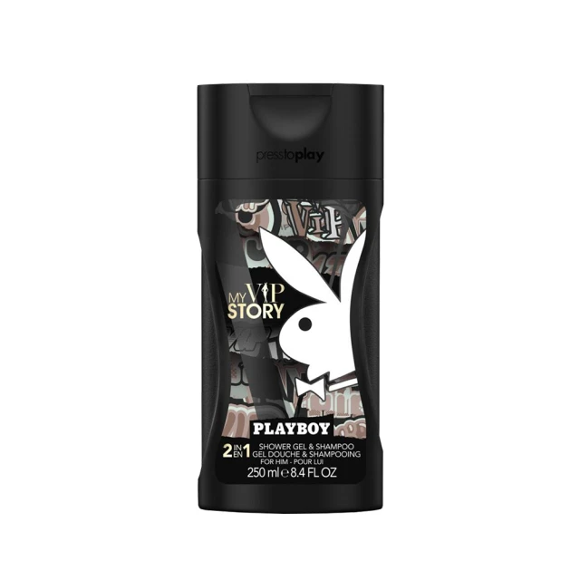 【PLAYBOY】大人物傳奇經典男性保濕香水2合1洗髮沐浴膠(250ml)