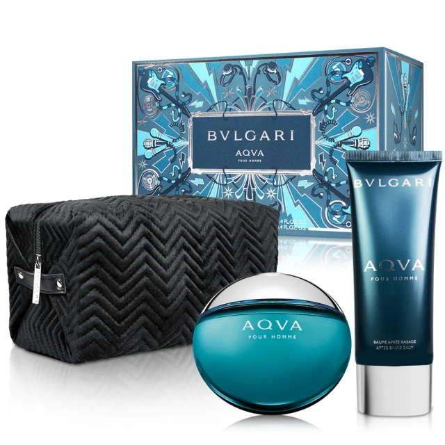 【BVLGARI 寶格麗盒】AQVA 水能量男性淡香水禮盒(平輸)