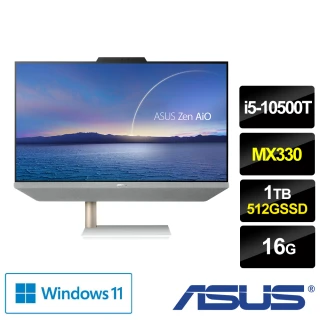 【ASUS 華碩】ZEN AIO A5401WRPK 24型液晶電腦(i5-10500T16G1T HDD+512G SSDMX330WIN11)